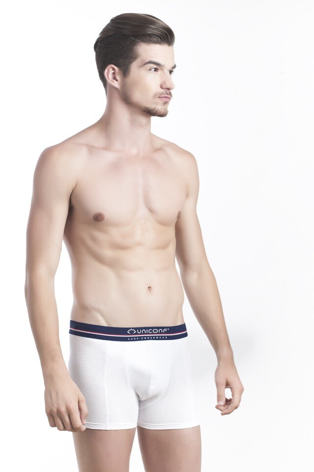 Boxeri pentru barbati, Uniconf BB116, Alb