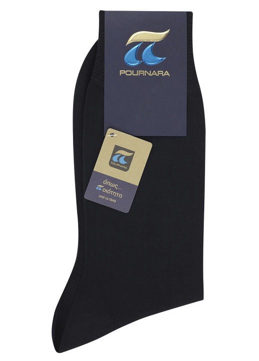 Sosete barbati, POURNARA, Negru, 5 perechi, 45