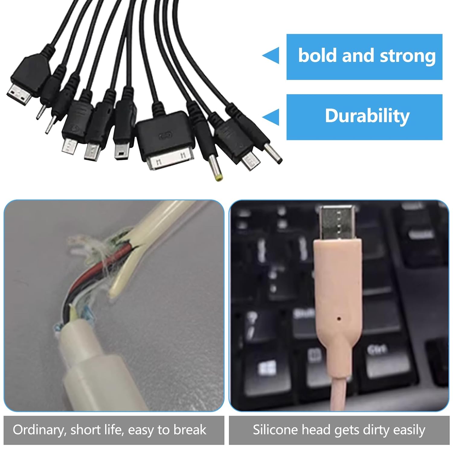 Cablu De Incarcare Universal 10 in 1 Compatibil Cu Telefoane Noi Si cablu-de-incarcare-universal-10-in-1-compatibil-cu-telefoane-noi-si