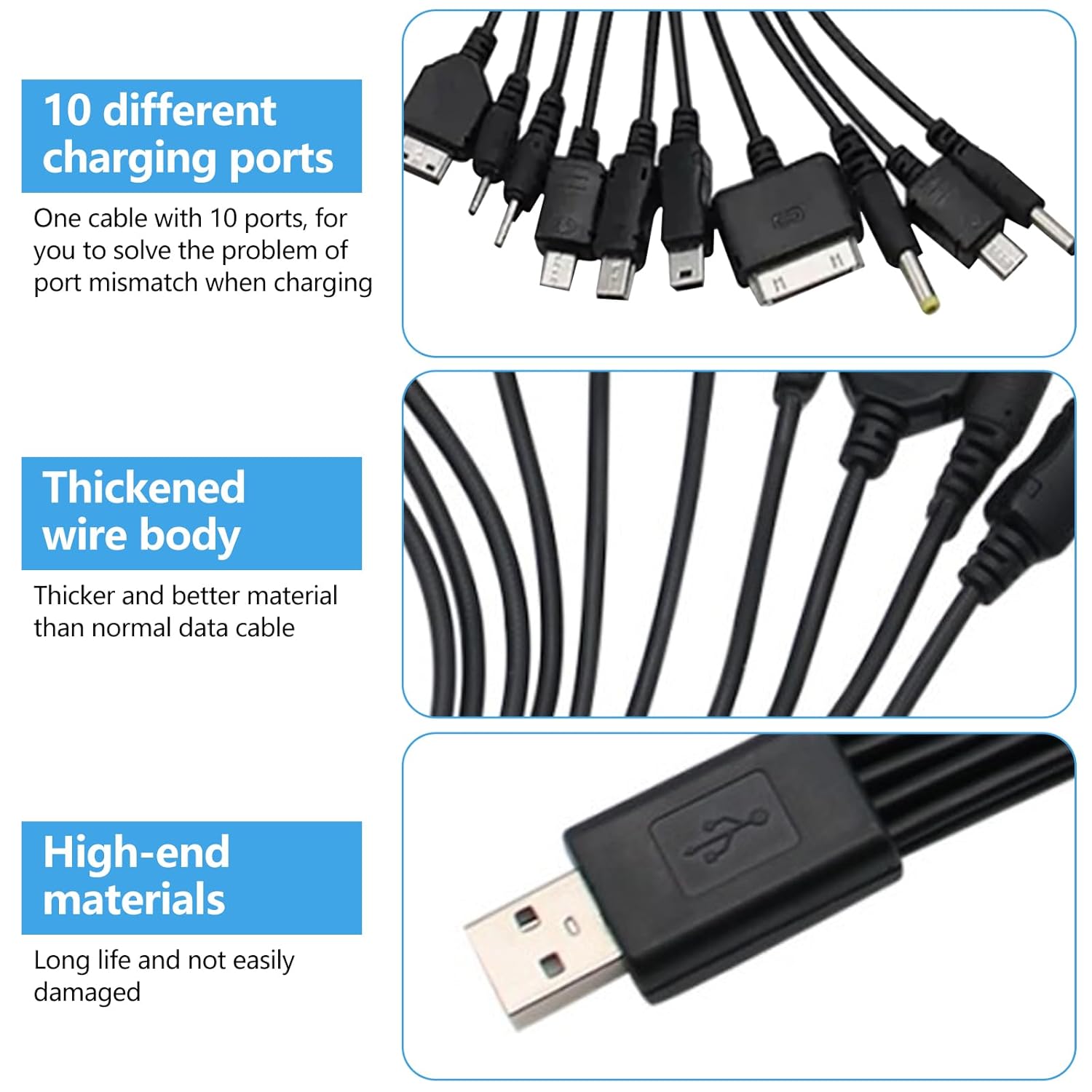 Cablu De Incarcare Universal 10 in 1 Compatibil Cu Telefoane Noi Si cablu-de-incarcare-universal-10-in-1-compatibil-cu-telefoane-noi-si