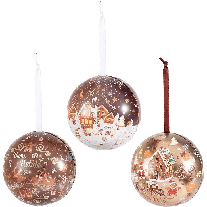 Glob metalic cu praline belgiene Valentino Biscottini Collection