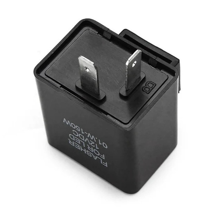 Releu semnalizare LED, flasher 2 pini LY0372, electronic 12V SMD, cu protectie la scurtcircuit si polaritate inversa, negru, 1 buc