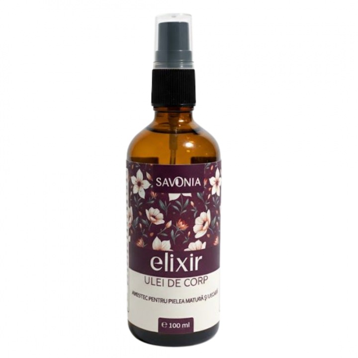 Ulei de Corp Savonia Elixir, 100 ml, pentru Piele Matură și Uscată, Unisex