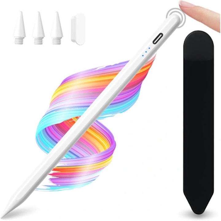 Stylus pen pentru iPad 10th 11th generatie, incarcare rapida, varf 1.5mm, alb