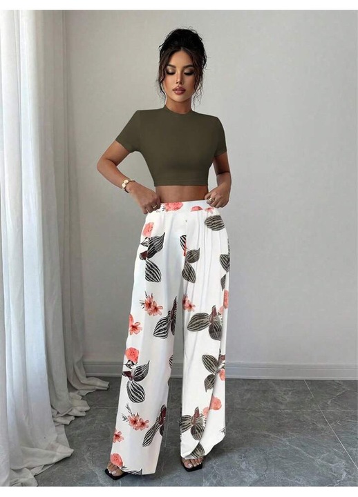 Compleu dama, bustiera si pantaloni lungi, S