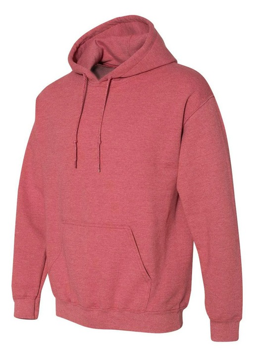 Hanorac barbati, Gildan, croi larg, grosime medie, vatuit, rosu, marimea XL