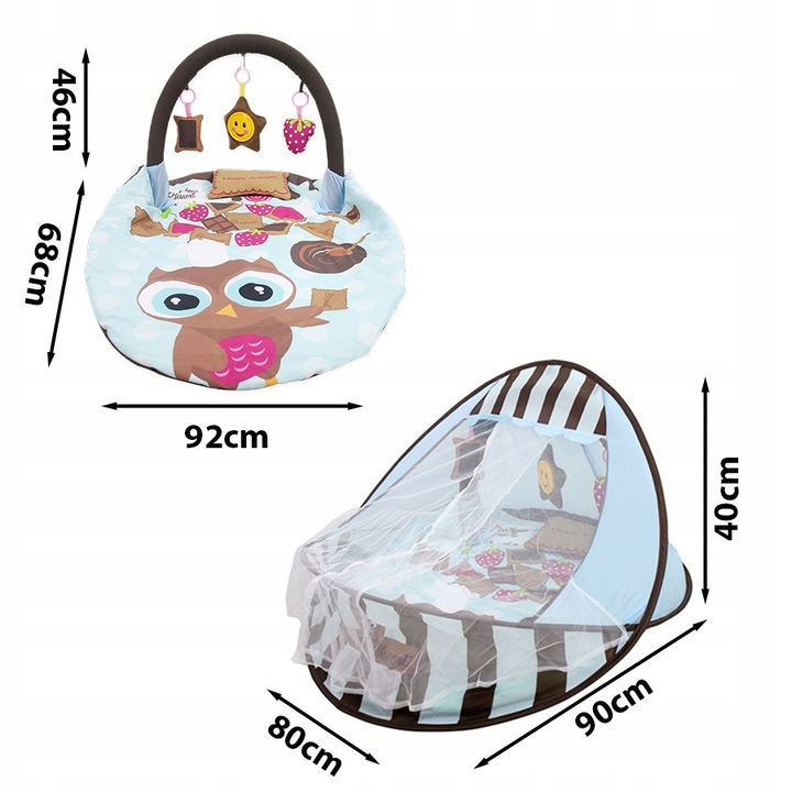 Covoras de activitati, Stator, Bufnita, Multicolor