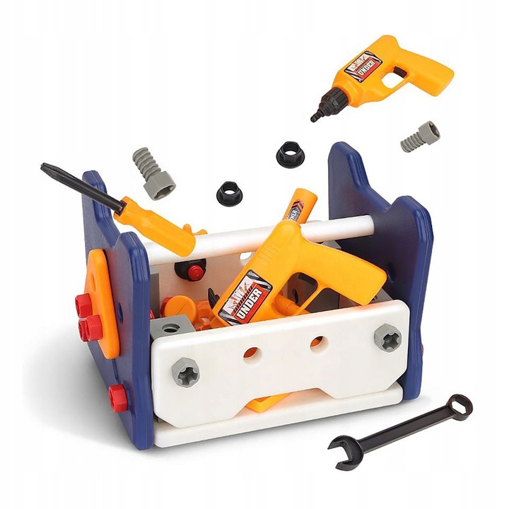 Комплект инструменти за деца, click4toys, 40 елемента, Многоцветен