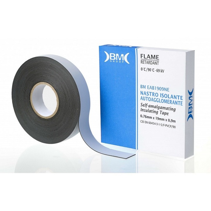 Banda autovulcanizanta, BM GROUP, 0.76x19x9cm, neagra, 1 bucata