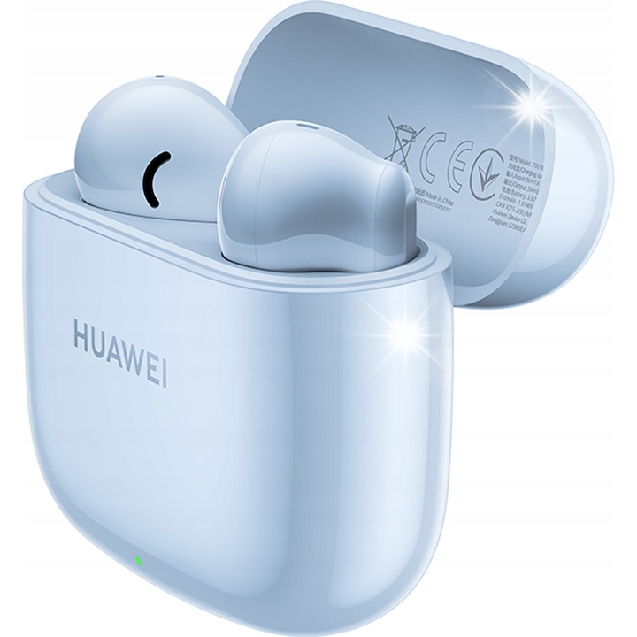 Vezeték nélküli fülhallgató, Huawei, FreeBuds SE 2, Bluetooth 5.3, IP54 ellenállás, kék, akár 40 órás üzemidő