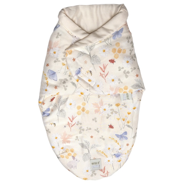 Sistem de infasare Nature Bamboo by Amy din Bambus cu umplutura antialergica BabySoft® + Cadou Rucsacel Lunca Bej