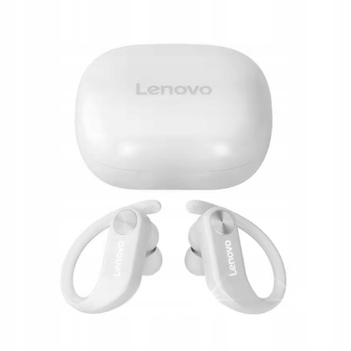 Lenovo LP75 vezeték nélküli fejhallgató, Bluetooth 5.3, vízálló, fehér, fülbe helyezhető