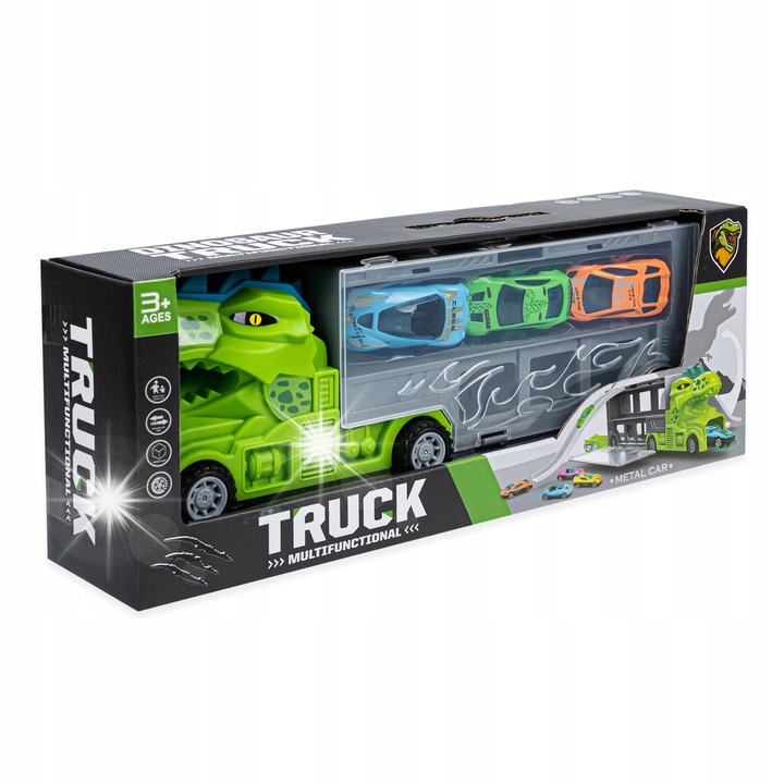 Set camion/masinute copii, click4toys, Tip lansator, Multicolor