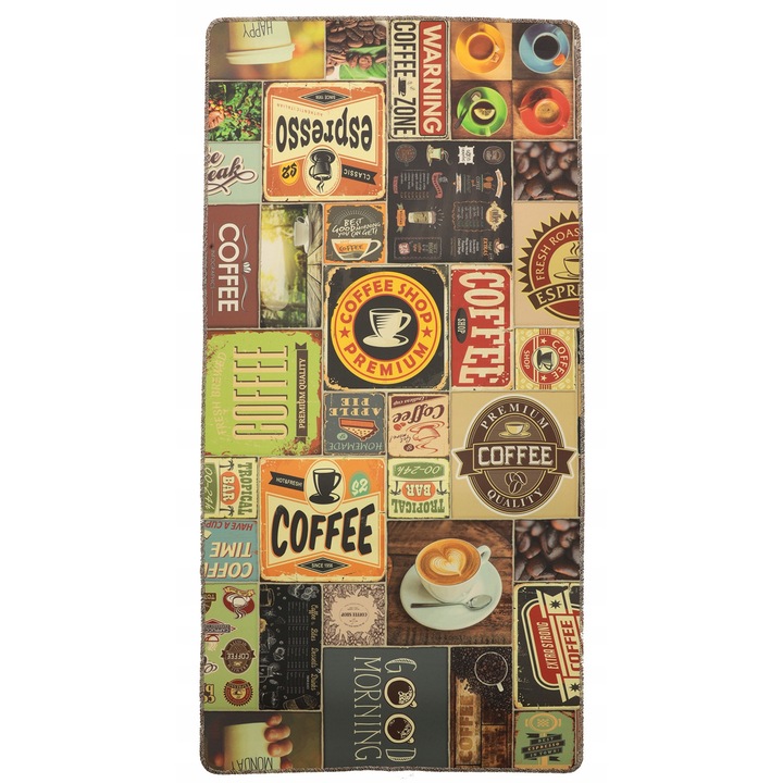 Covoras de bucatarie, Allvo, Rezistent la pete, Multicolor, 180x100cm