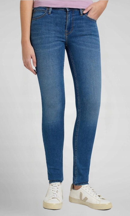 Blugi dama L526AHKR, Lee, Bumbac, Albastru, Slim fit, Skinny, W28-L33 US