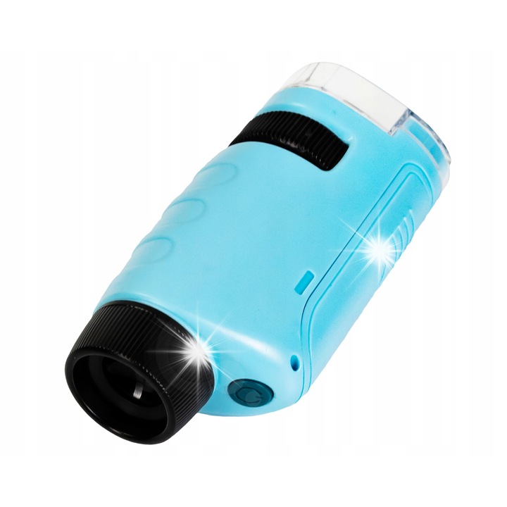 Преносим микроскоп за деца, click4toys, 120x, LED осветление, 10x3x4см