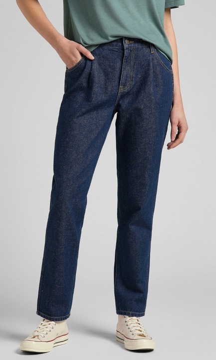 Blugi dama L31MOM36, Lee, Bumbac, Albastru, W34-L33 US