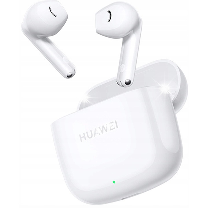 Casti wireless HUAWEI FreeBuds SE 2, Bluetooth 5.3, rezistente la apa, alb, dimensiuni 20,6x20,0x38,1mm