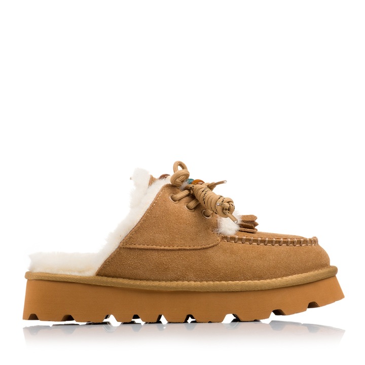 Papuci Mules, Musette, BANFF, Piele intoarsa, Havan