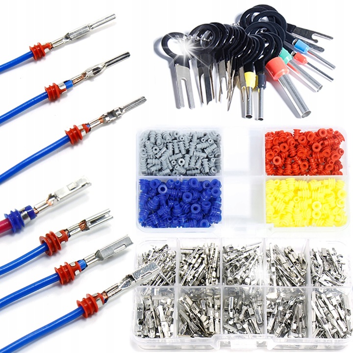 Set conectori electrice, blurr, 290 capete, 400 mansoane waterproof, 1-3,5 mm