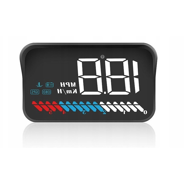 Проектиран дисплей за предно стъкло, MBG Line, OBDII/GPS, висока резолюция, пълен комплект