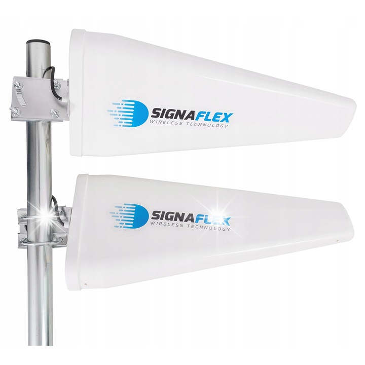 Signaflex 20 dBi DUAL külső antenna, 410x215x65mm, fehér