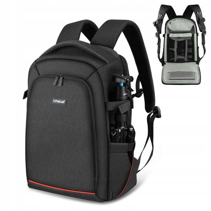 Rucsac foto waterproof Puluz PU5015B, capacitate mare, organizare optimizata, material Oxford, 30x45cm