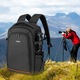Rucsac foto waterproof Puluz PU5015B, capacitate mare, organizare optimizata, material Oxford, 30x45cm
