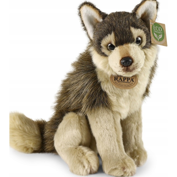 Jucarie Plus Wolf Realist 29cm - Moale si Detaliat