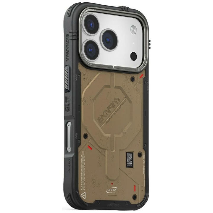 Carcasa Skinarma Vigor cu MagSafe compatibila cu iPhone 17 Pro, Granit