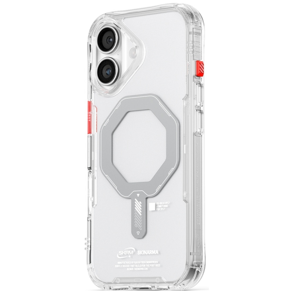 Carcasa Skinarma Saido cu MagSafe compatibila cu iPhone 17, Transparent