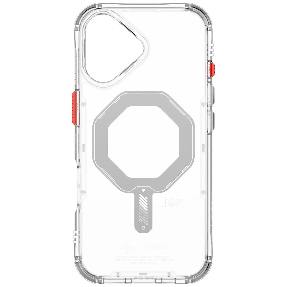 Carcasa Skinarma Saido cu MagSafe compatibila cu iPhone 17, Transparent