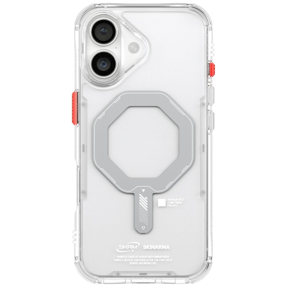 Carcasa Skinarma Saido cu MagSafe compatibila cu iPhone 17, Transparent