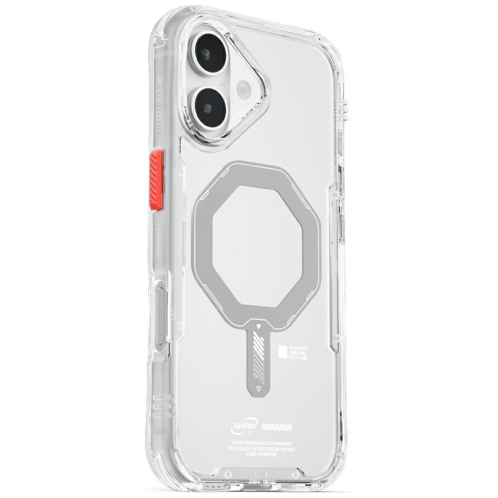 Carcasa Skinarma Saido cu MagSafe compatibila cu iPhone 17, Transparent
