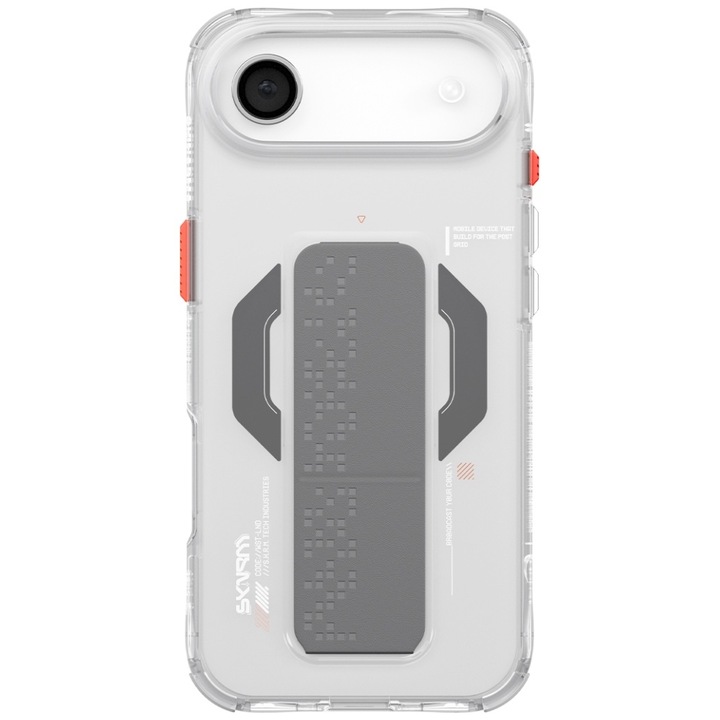 Carcasa Skinarma Haxa cu MagSafe si Stand compatibila cu iPhone 17 Air, Transparent