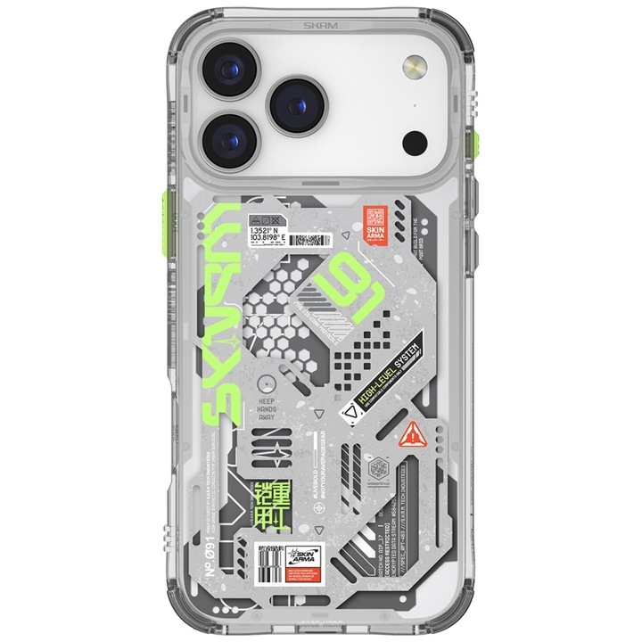 Carcasa Skinarma Spectra cu MagSafe compatibila cu iPhone 17 Pro Max, Transparent