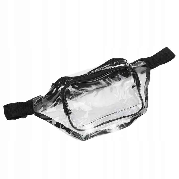 Átlátszó, vízálló, cipzáras univerzális táska