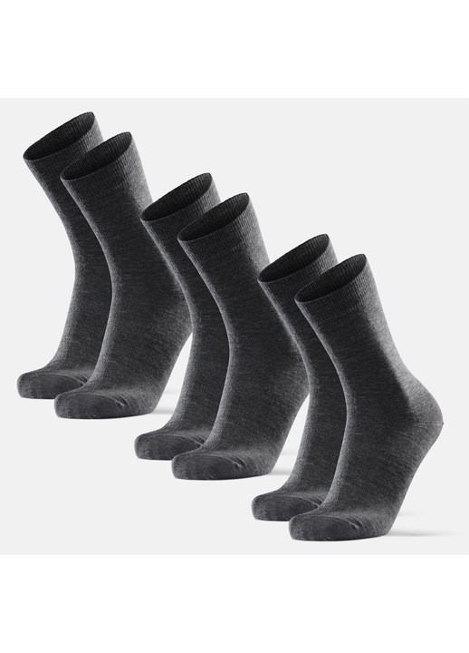 Унисекс чорапи 3 чифта, Danish Endurance, от мериносова вълна, сиви, 43-47 EU