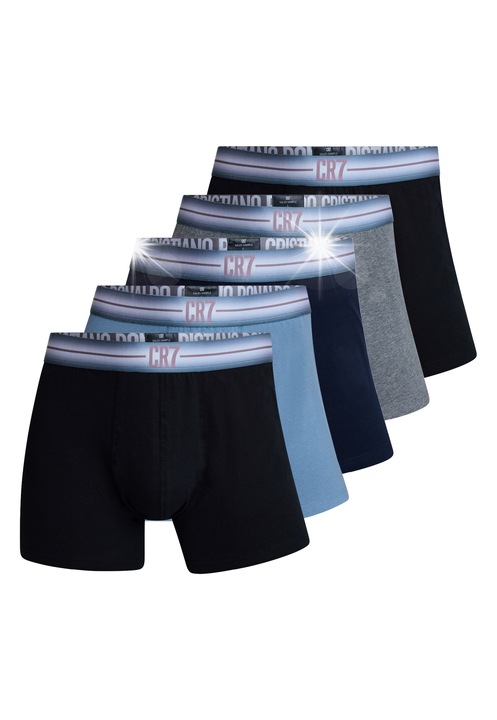 Boxeri barbati Cristiano Ronaldo set 5 multicolor, Multicolor