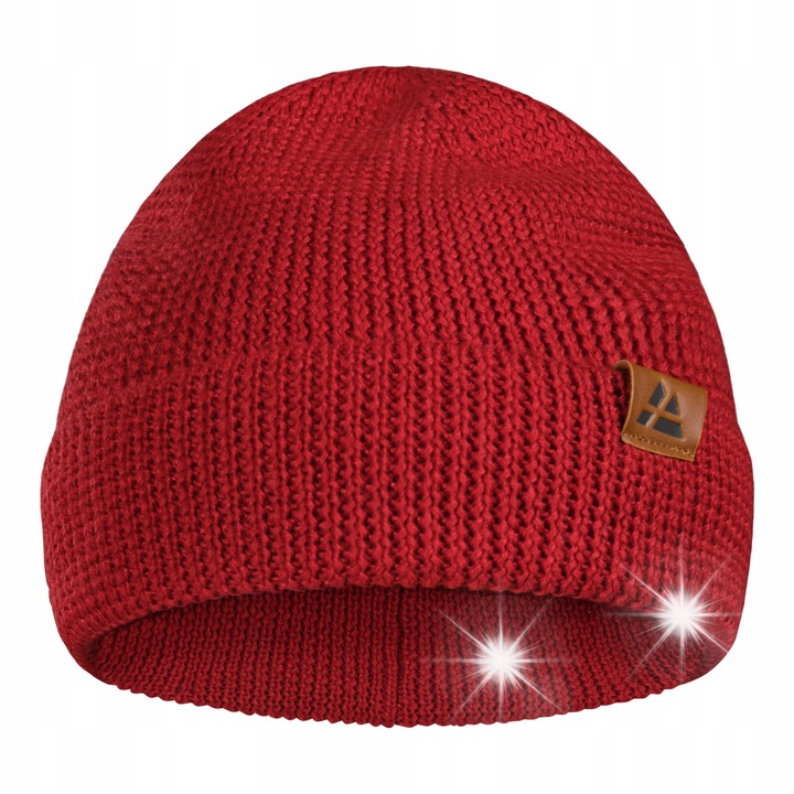 Унисекс шапка Danish Endurance, от мериносова вълна, червена, 55-61 см