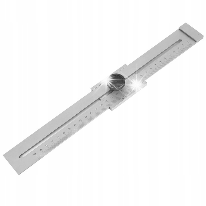 Priza trasersca, 0-300mm, din otel carbon, cu scara milimetrica, rezistenta la uzura