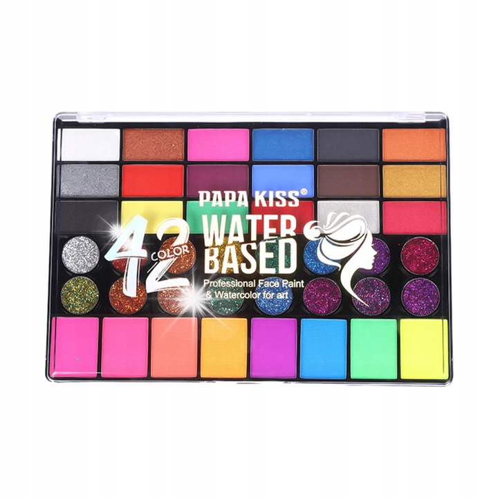 Set de pictura pentru copii, 42 culori, unelte incluse