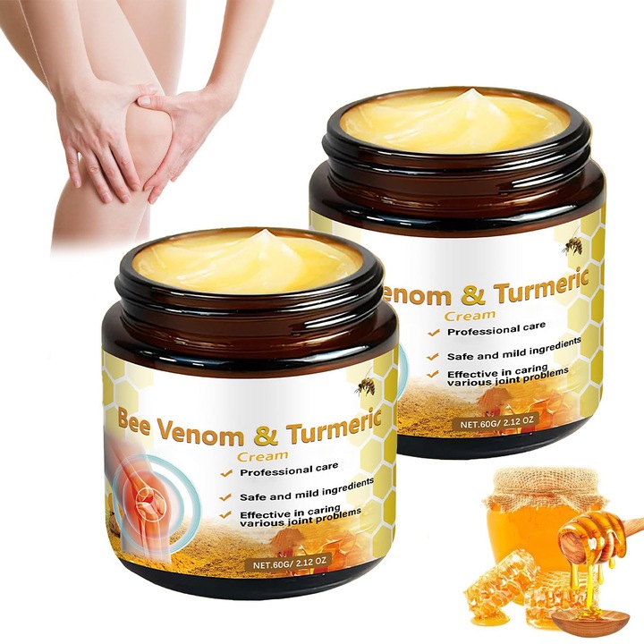 Méhméreg krém, Wiyun, 2x 60g, természetes összetevők, hidratáló, minden bőrtípusra, hátra, nyakra, kézre, térdre