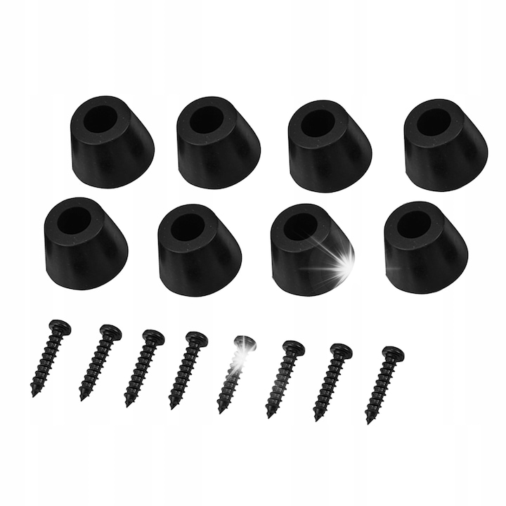 4 pár hangszóró láb, gumi, fekete