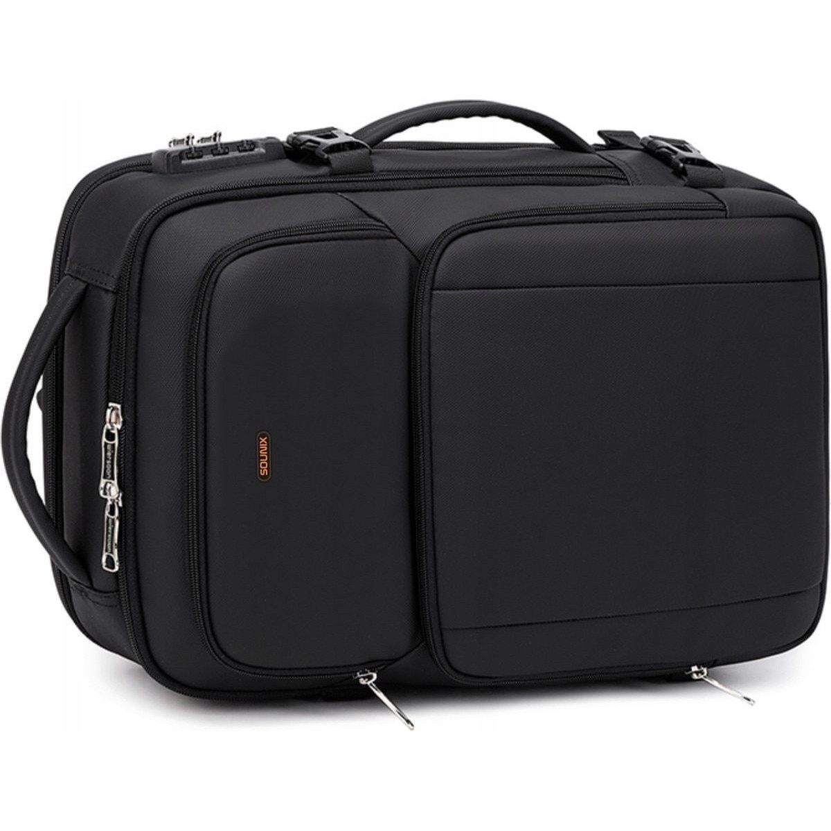 Rucsac laptop unisex, SOUNIX, 15.6", negru, rezistent
