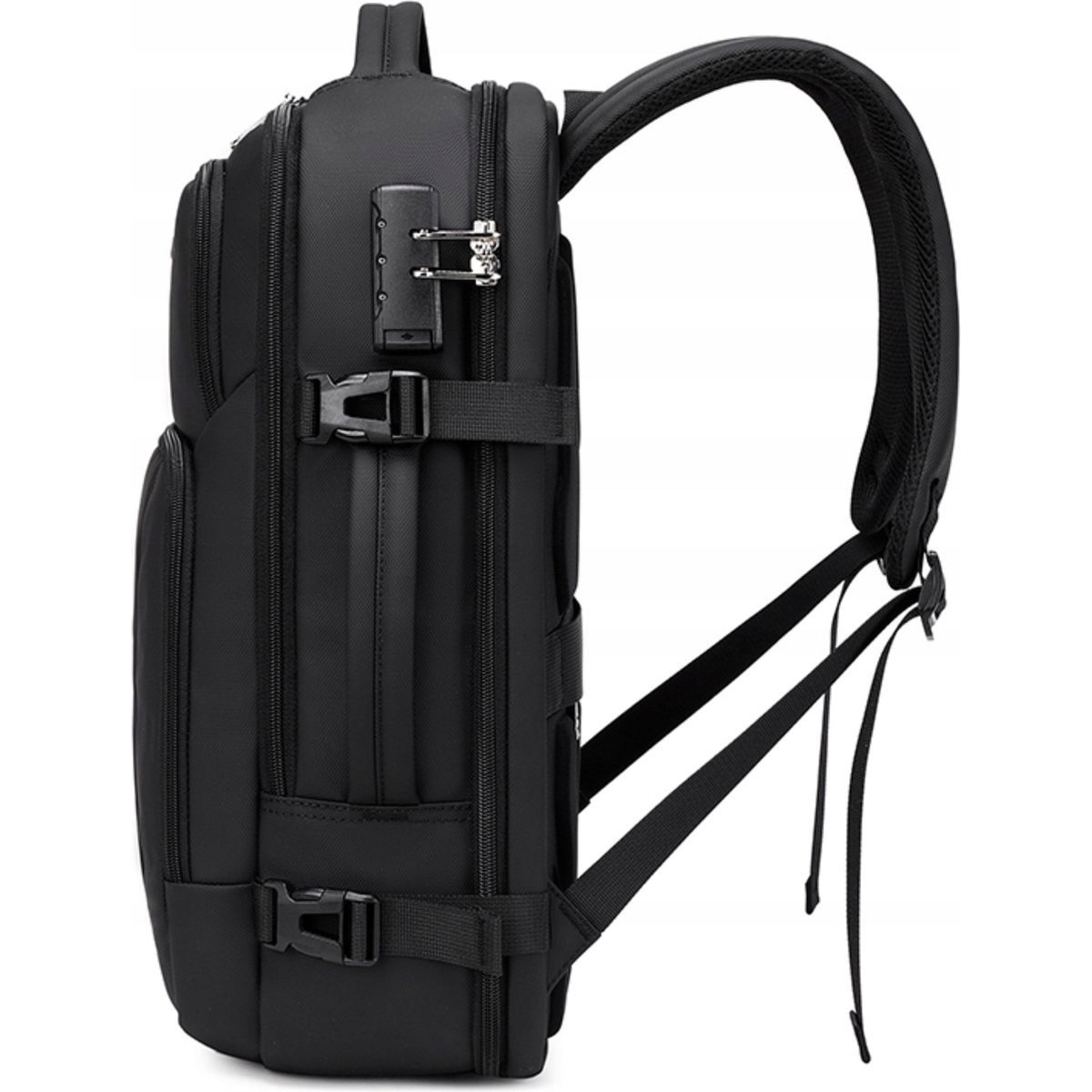 Rucsac laptop unisex, SOUNIX, 15.6", negru, rezistent