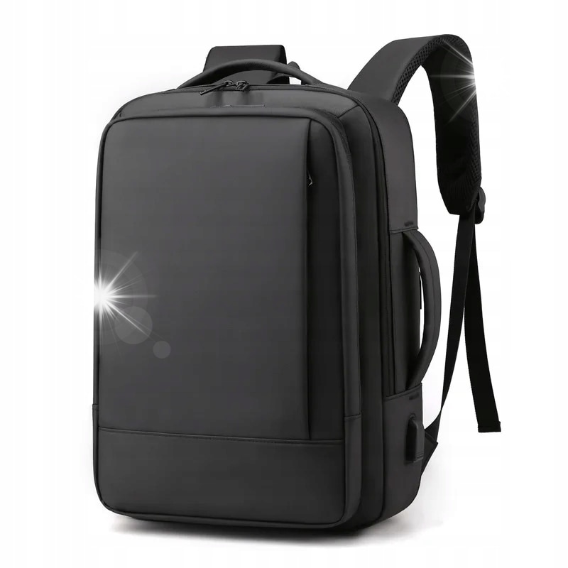 Rucsac waterproof pentru laptop 15,6", negru, cu compartiment dedicat, ergonomie sporita