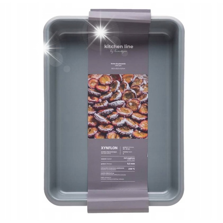 Правоъгълна тава за печене 25x35cm, незалепваща, светлозелена, home&you