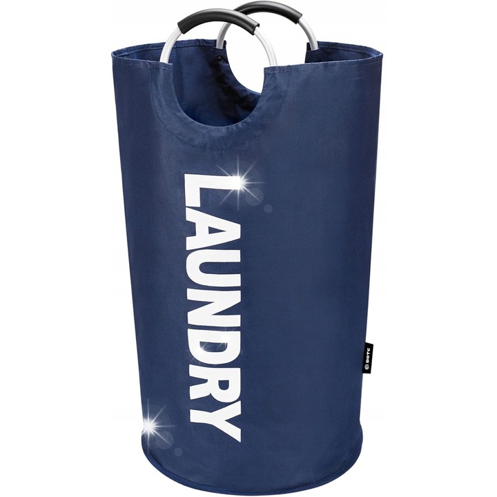 Cos pentru rufe pliabil cu manere, 38x63cm