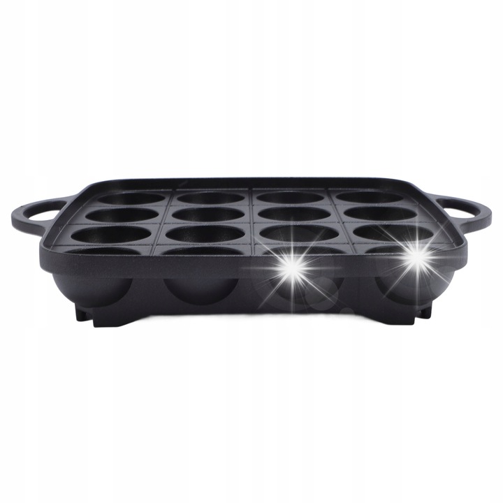 Тиган за грил Такояки, 16 форми, незалепващ, 20,5 см